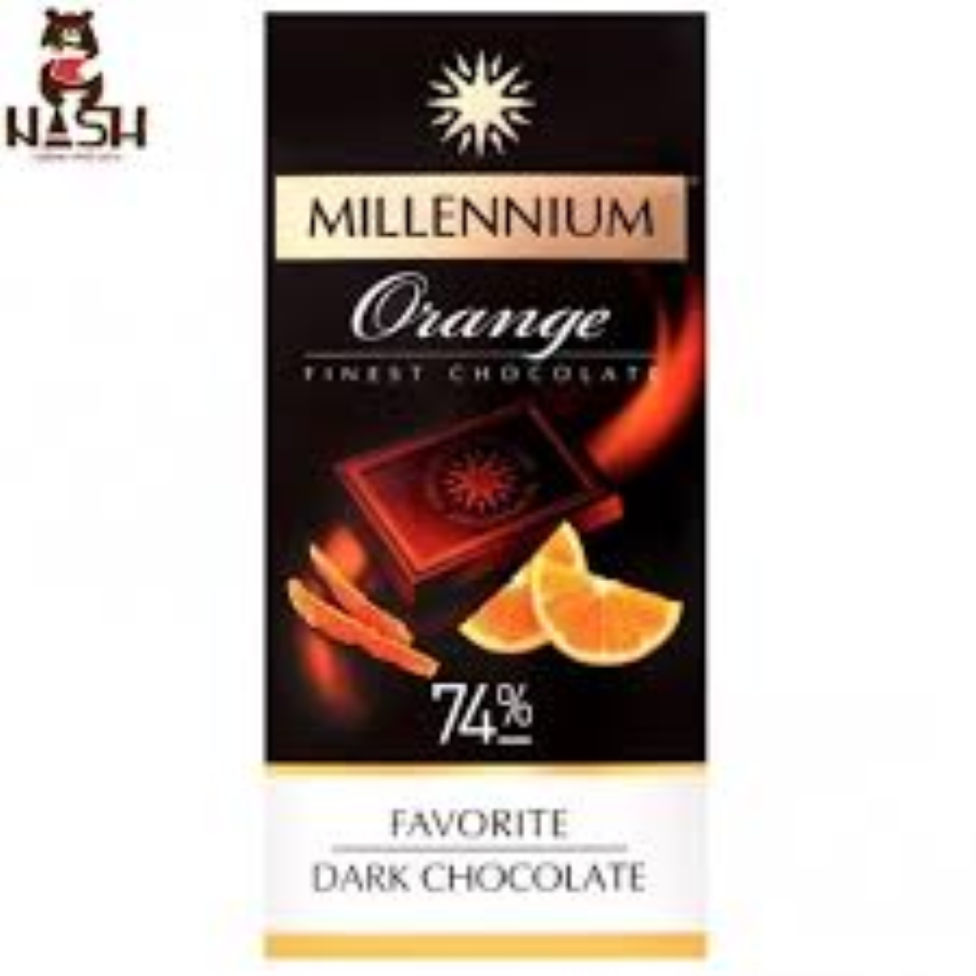 MILLENIUM 74% ORANGE DARK CHOCOLATE